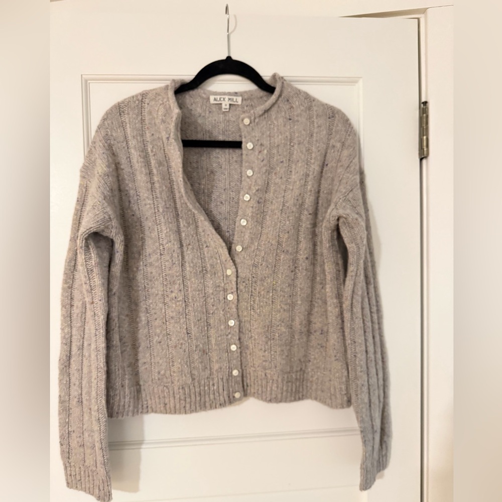 Alex Mill Women's cream cardigan Sweater